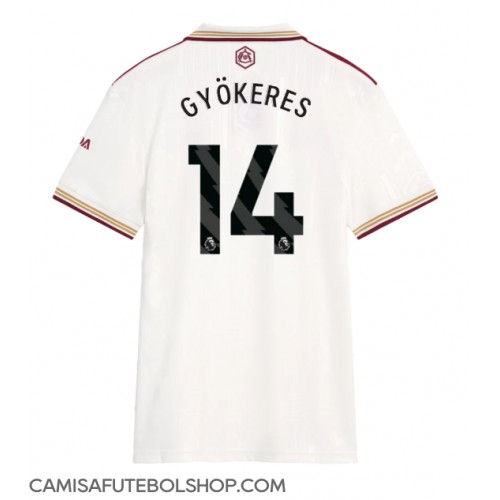 Camisa de time de futebol Arsenal Viktor Gyokeres #14 Replicas 3º Equipamento Feminina 2025-26 Manga Curta Camisa de time de futebol Arsenal Viktor Gyokeres #14 Replicas 3º Equipamento Feminina 2025-26 Manga Curta